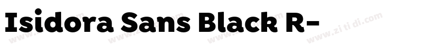 Isidora Sans Black R字体转换 Isidora Sans Black R字体转换